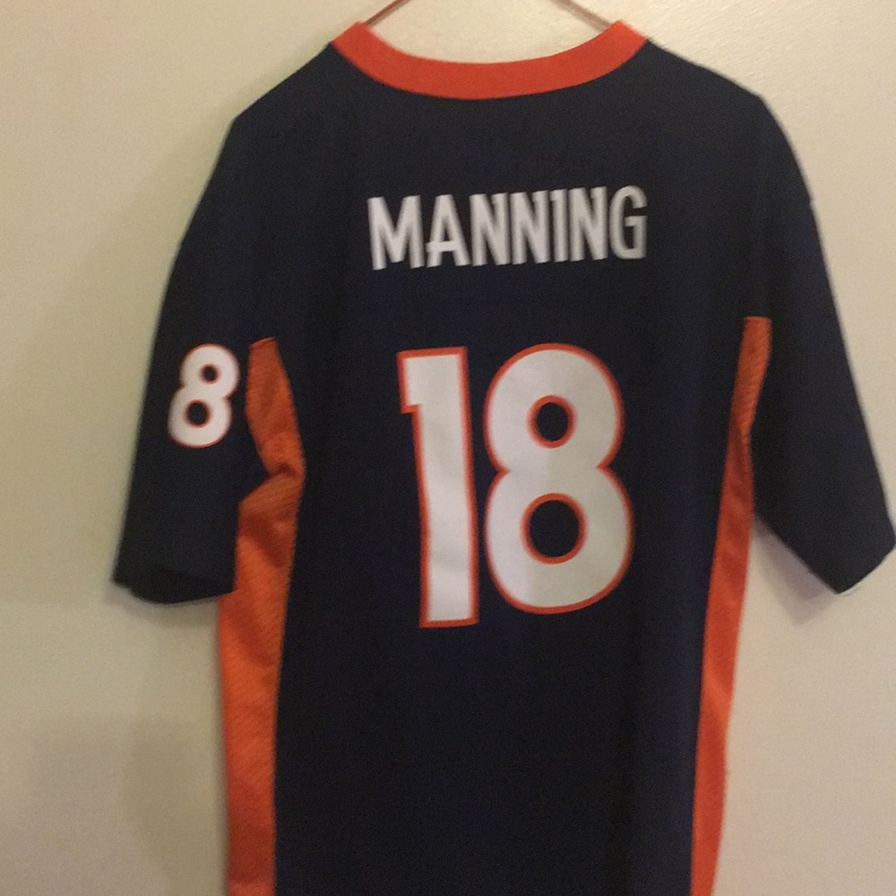 DENVER Broncos Peyton Manning Vintage Jersey LIKE NEW Sz L Bronco Fan Must Have